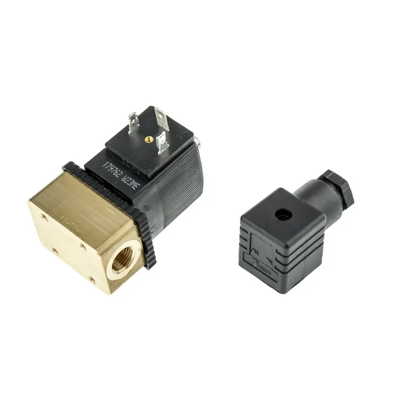 RS PRO 3 Port NC Solenoid Valve 24V DC Brass Body 6.35 mm Orifice Diameter 2mm 125348