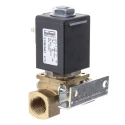 Burkert Solenoid Valve 2 Port Normally Closed Brass Body Threaded 24V DC 1/2 in G 089404