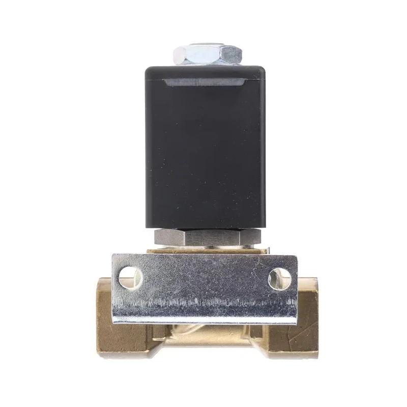 Burkert Solenoid Valve 2 Port Normally Closed Brass Body Threaded 24V DC 1/2 in G 089404
