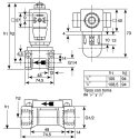Burkert Solenoid Valve 2 Port Normally Closed Brass Body Threaded 24V DC 1/2 in G 089404