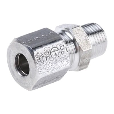 Legris Stainless Steel Pipe Fitting Straight Hexagon Coupler Male BSP 1/8 in 1805 06 10