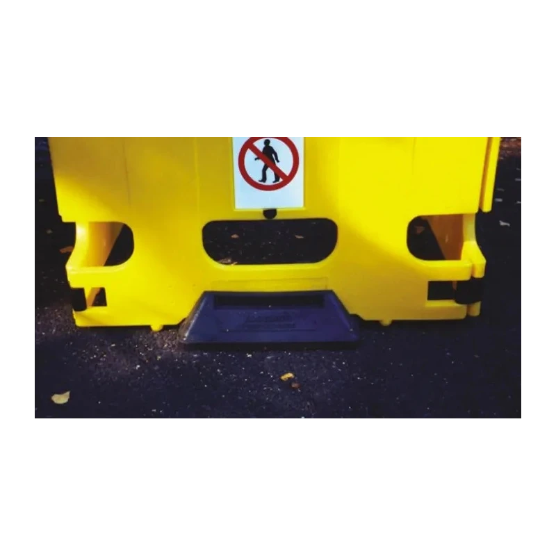 Addgards Black Rubber Safety Barrier Base, Barrier Base Sub Type BAWS