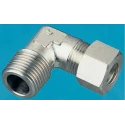 Legris Stainless Steel Pipe Fitting 90° Hexagon Elbow Male BSPT 1/8 in 1809 06 10