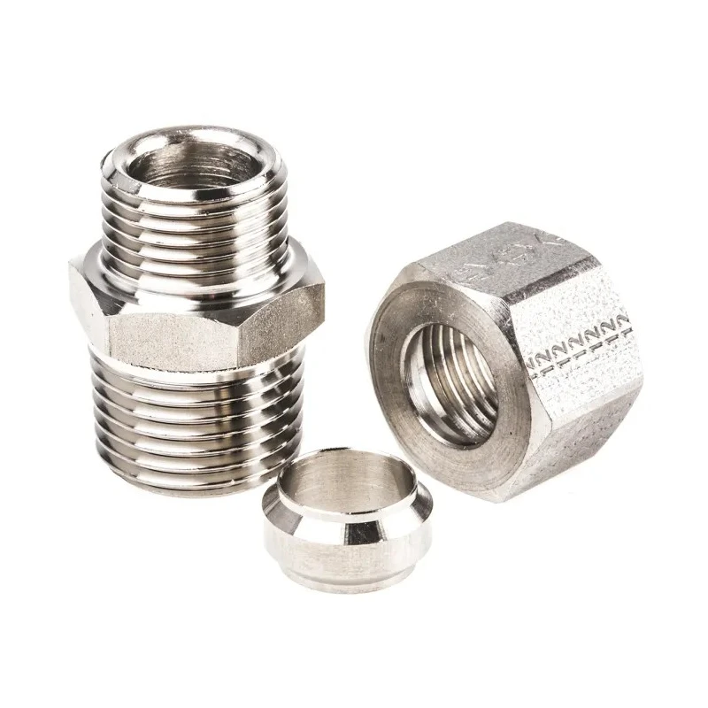 Legris Stainless Steel Pipe Fitting Straight Hexagon Coupler Male BSP 1/2 in 1805 12 21