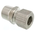 Legris Stainless Steel Pipe Fitting Straight Hexagon Coupler Male BSP 1/2 in 1805 12 21