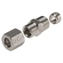 Legris Stainless Steel Pipe Fitting Straight Hexagon Coupler Male BSP 1/4 in 1805 08 13