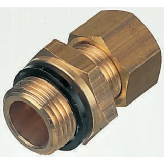 Legris Pneumatic Brass Pipe Fitting Compression Coupler Male G 1/8 in to Female Metric 8 mm 0101 08 10