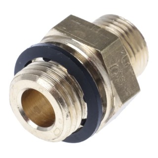 Legris Pneumatic Brass Pipe Fitting Compression Coupler Male G 1/4 in to Female Metric 8 mm 0101 08 13