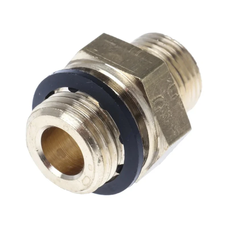 Legris Pneumatic Brass Pipe Fitting Compression Coupler Male G 1/4 in to Female Metric 8 mm 0101 08 13
