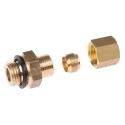 Legris Pneumatic Brass Pipe Fitting Compression Coupler Male G 1/4 in to Female Metric 8 mm 0101 08 13