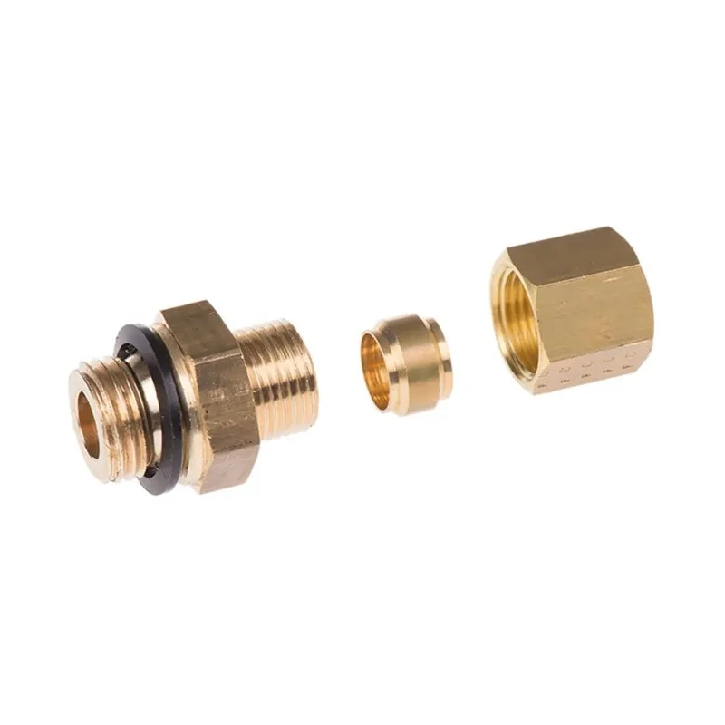 Legris Pneumatic Brass Pipe Fitting Compression Coupler Male G 1/4 in to Female Metric 8 mm 0101 08 13