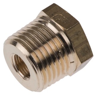 Legris Pneumatic Fitting Brass Pipe Fitting Threaded Reducer Male R 1/2 in to Female G 1/8 in 0163 21 10