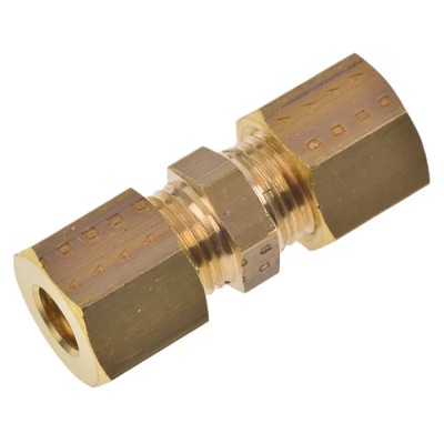 Legris Pneumatic Fitting Brass Pipe Compression Union Female Metric 1/2 in to Female Metric 6 mm 0106 06 00