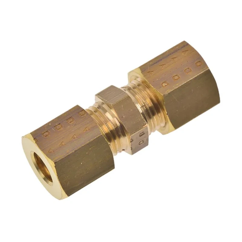 Legris Pneumatic Fitting Brass Pipe Compression Union Female Metric 1/2 in to Female Metric 6 mm 0106 06 00