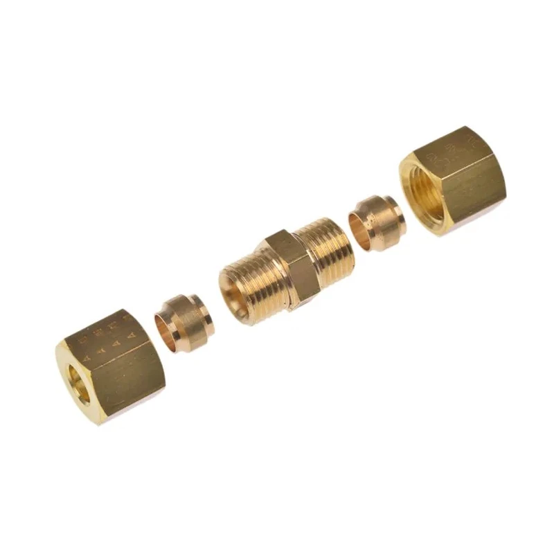 Legris Pneumatic Fitting Brass Pipe Compression Union Female Metric 1/2 in to Female Metric 6 mm 0106 06 00