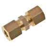 Legris Brass Pneumatic Fitting Compression Union Female Metric 1/2 in to Female Metric 8 mm 0106 08 00