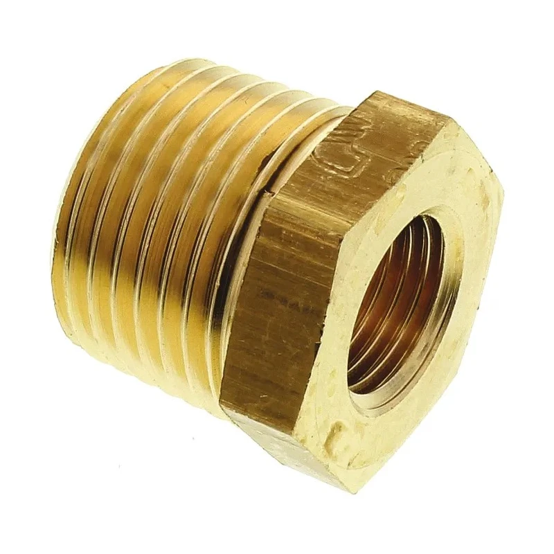 Legris Pneumatic Fitting Brass Threaded Reducer Male R 1/2 in to Female G 1/4 in 0163 21 13