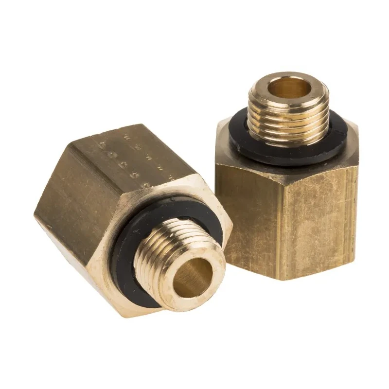 Legris Pneumatic Brass Pipe Fitting Threaded Adapter Male G 1/8 in to Female G 1/4 in 250 bar 150°C 0169 10 13
