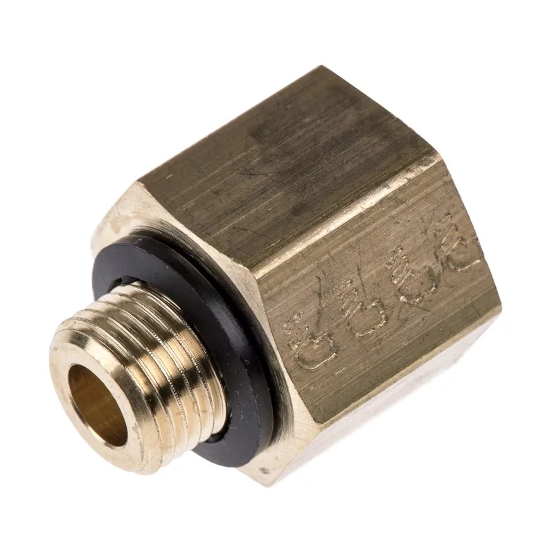 Legris Pneumatic Brass Pipe Fitting Threaded Adapter Male G 1/8 in to Female G 1/4 in 250 bar 150°C 0169 10 13
