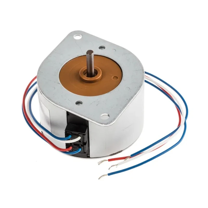 Crouzet 820000 Reversible AC Motor, 1.37 W, 24-Pole, 230-240 V, Synchronous Steel Shaft 4mm 35.4mm Length 82530001