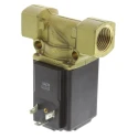 Burkert 2 Port Normally Closed Brass Solenoid Valve 230V AC 12mm Orifice Diameter 078723