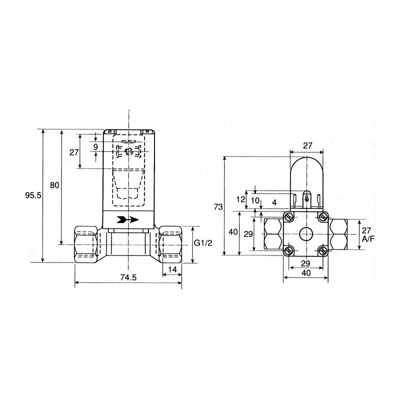 Burkert 2 Port Normally Closed Brass Solenoid Valve 230V AC 12mm Orifice Diameter 078723