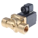 Burkert Brass Body Solenoid Valve 2 Port NC 230V AC, Orifice Diameter 20mm, Max Pressure 16 bar 078724