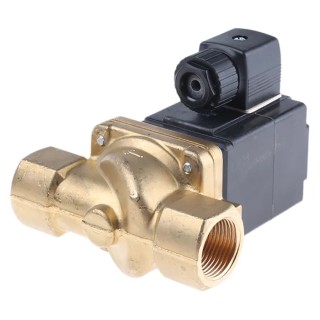 Burkert Brass Body Solenoid Valve 2 Port NC 230V AC, Orifice Diameter 20mm, Max Pressure 16 bar 078724