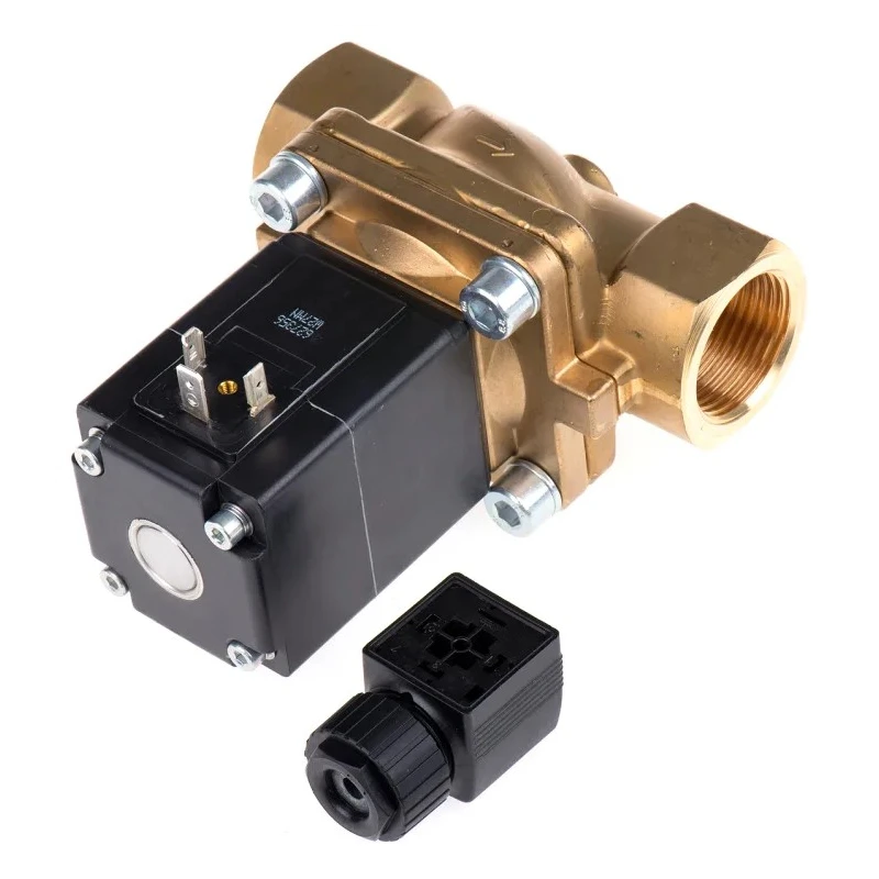Burkert Solenoid Valve 2 Port NC Brass Body 25 mm Orifice 230V AC 16 bar Max Pressure 078725
