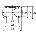 Burkert 3 Port NO/NC Polypropylene Solenoid Valve 24V DC G1/4 Threaded Ports 3mm Orifice 078556