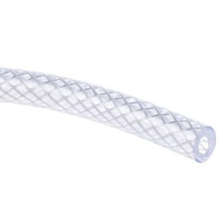 RS PRO Reinforced Polyvinyl Chloride Multi-purpose Hose Pipe 10 mm OD 5 mm ID 27 bar 25 m Long 440-868