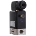 Burkert Stainless Steel 3-Port Solenoid Valve 24V DC, Threaded 1/4 in G Inlet, 6.35 mm Outlet, Model 041037