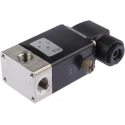 Burkert Stainless Steel 3-Port Solenoid Valve 24V DC, Threaded 1/4 in G Inlet, 6.35 mm Outlet, Model 041037