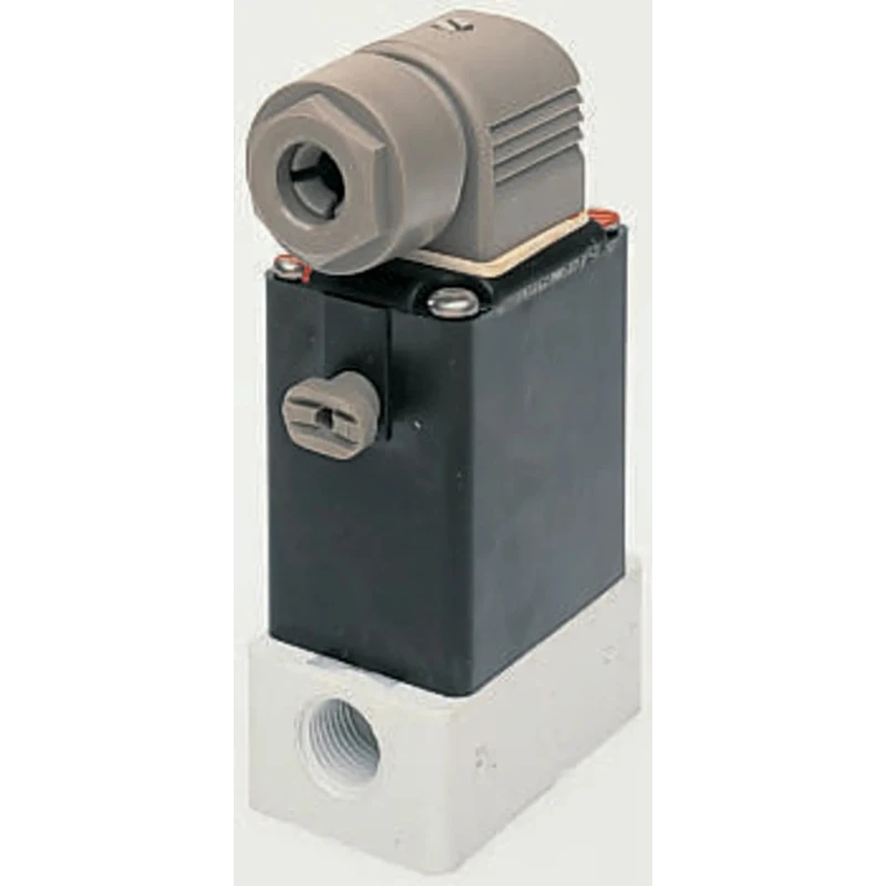 Burkert Solenoid Valve 3 Port NO/NC, 110V AC, 6.35 mm Inlet and Outlet, Polypropylene Body 078557