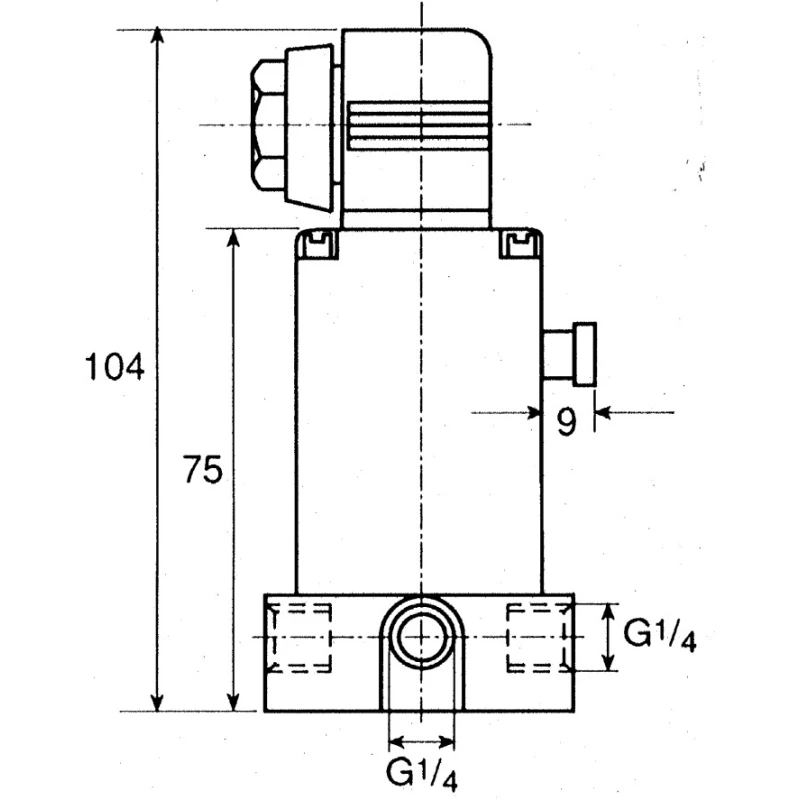 Burkert Solenoid Valve 2 Port Normally Closed Threaded 230V AC 1/4 in G Inlet with 6.35 mm Outlet Polypropylene Body 049969