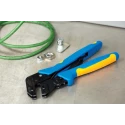 TE Connectivity Pro-Crimper III Commercial Grade Hand Crimp Tool Frame with Adjustable Ratchet 354940-1