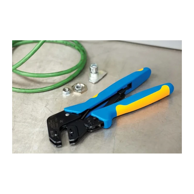TE Connectivity Pro-Crimper III Commercial Grade Hand Crimp Tool Frame with Adjustable Ratchet 354940-1