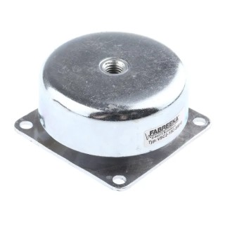 Fabreeka M10 Neoprene Cup Anti-Vibration Mount, 76 mm Outside Diameter, 38 mm Overall Height VSC2-15-C-S-M10
