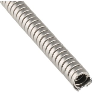 Kopex Stainless Steel Flexible Conduit 10 mm Nominal Diameter Uncoated Metal 5m Length KSU0105