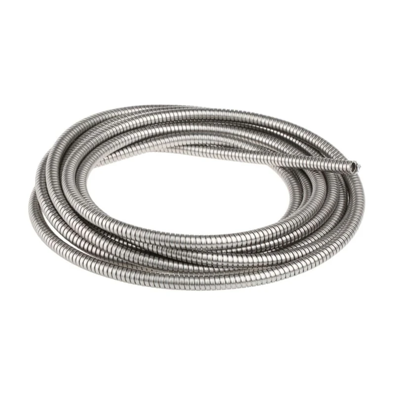 Kopex Stainless Steel Flexible Conduit 10 mm Nominal Diameter Uncoated Metal 5m Length KSU0105