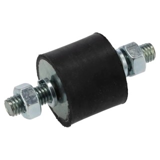 FIBET Anti-Vibration Mount Male to Male Bobbin Thread M8 x 20 mm, 65 mm Height, 40.5 daN Compression, Natural 3025VV20-45