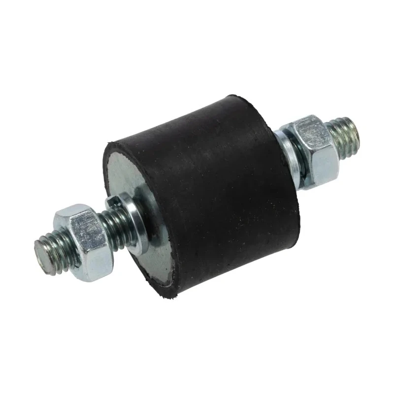 FIBET Anti-Vibration Mount Male to Male Bobbin Thread M8 x 20 mm, 65 mm Height, 40.5 daN Compression, Natural 3025VV20-45