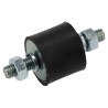 FIBET Anti-Vibration Mount Male to Male Bobbin Thread M8 x 20 mm, 65 mm Height, 40.5 daN Compression, Natural 3025VV20-45
