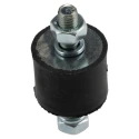 FIBET Anti-Vibration Mount Male to Male Bobbin Thread M8 x 20 mm, 65 mm Height, 40.5 daN Compression, Natural 3025VV20-45