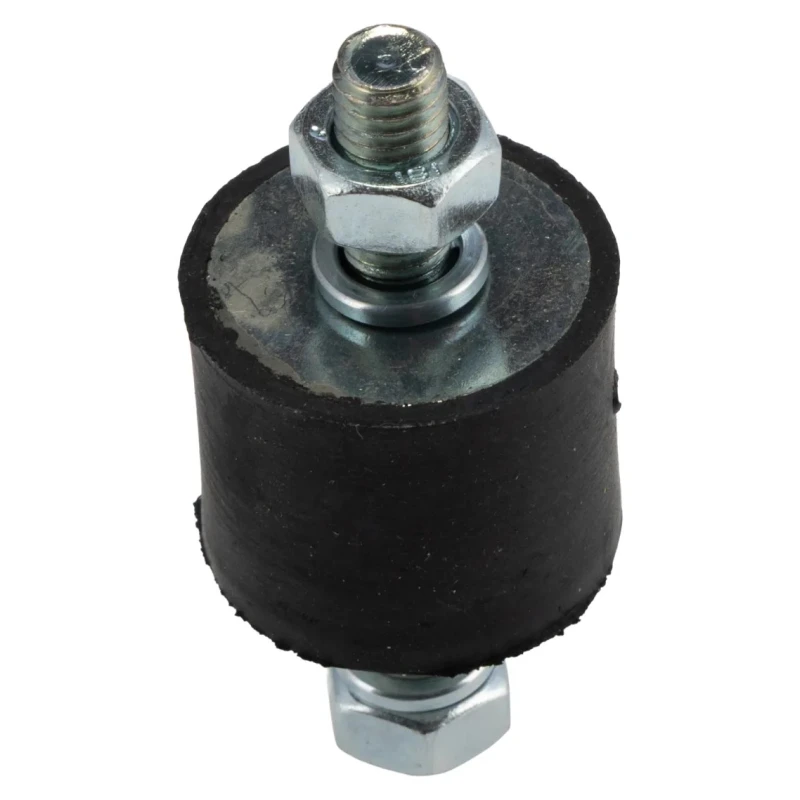 FIBET Anti-Vibration Mount Male to Male Bobbin Thread M8 x 20 mm, 65 mm Height, 40.5 daN Compression, Natural 3025VV20-45