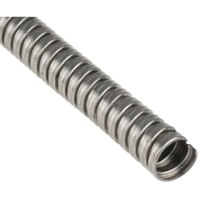 Kopex 12 mm Nominal Diameter Uncoated Stainless Steel Metal Conduit, 5 m Length, IP40, KSU0205