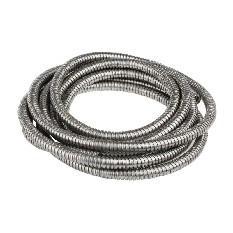 Kopex 12 mm Nominal Diameter Uncoated Stainless Steel Metal Conduit, 5 m Length, IP40, KSU0205