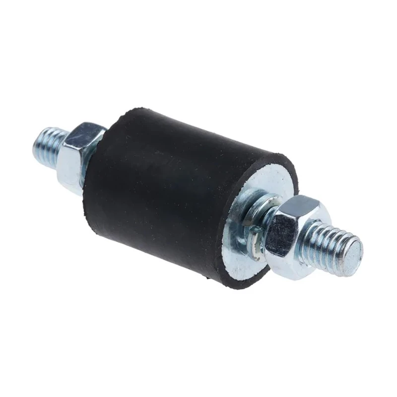 FIBET M8 x 20 mm Natural Rubber Anti-Vibration Mount Male to Male Bobbin 25.8 daN Compression 25 mm OD 70 mm H 2530VV20-45