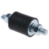 FIBET M8 x 20 mm Natural Rubber Anti-Vibration Mount Male to Male Bobbin 25.8 daN Compression 25 mm OD 70 mm H 2530VV20-45