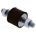 FIBET M8 x 20 mm Anti-Vibration Mount Male to Male Bobbin, Natural Rubber 52 daN Compression 25 mm OD 60 mm H 2520VV20-50